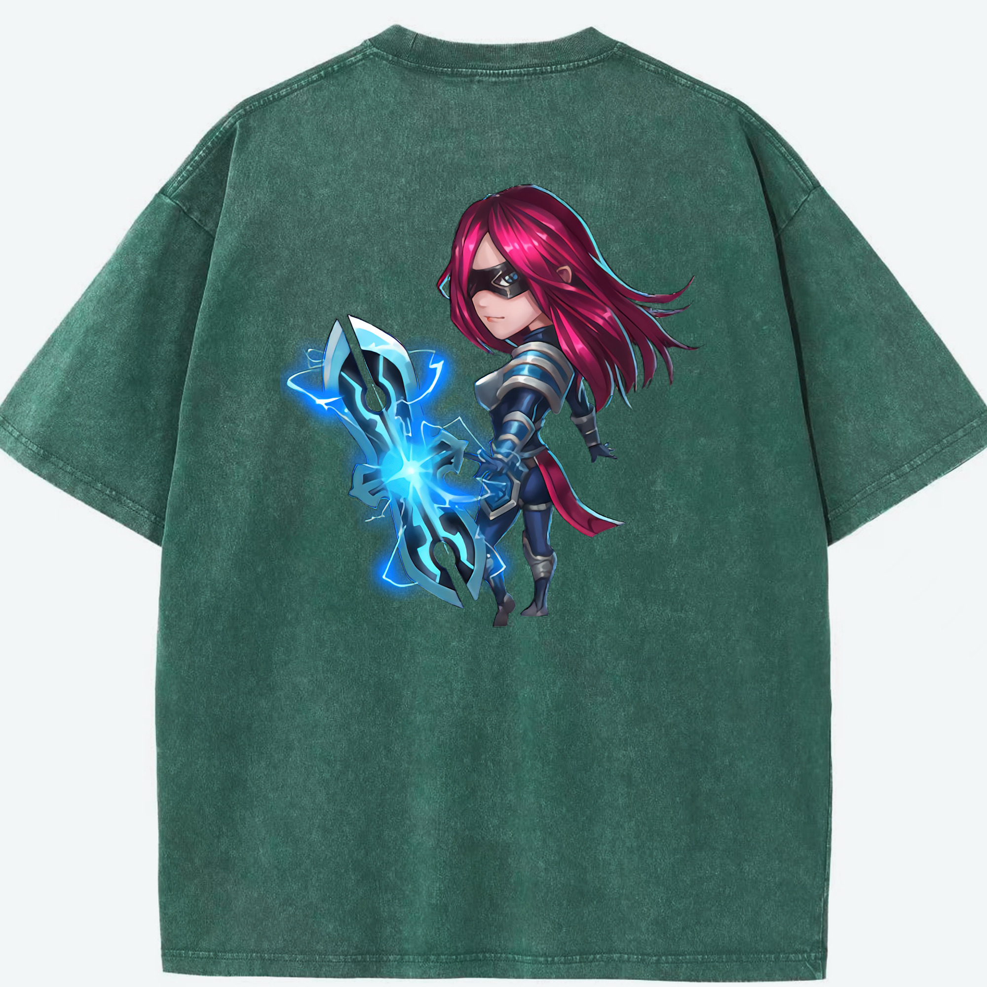 リーグ・オブ・レジェンド League of Legends LOL 綿100% ヴィンテージ風 半袖Tシャツ（背面プリント）